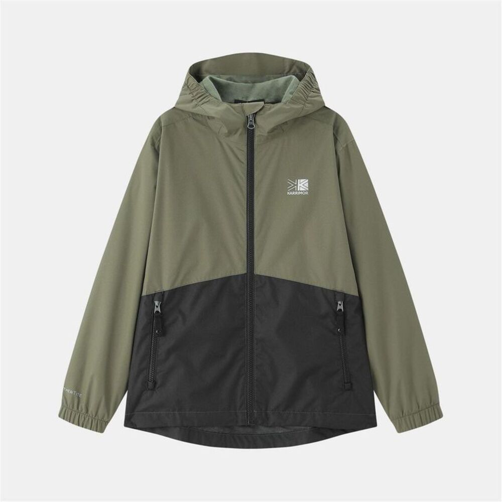Karrimor Childrens/Kids Sierra  Waterproof Jacket / Khaki Green/Black